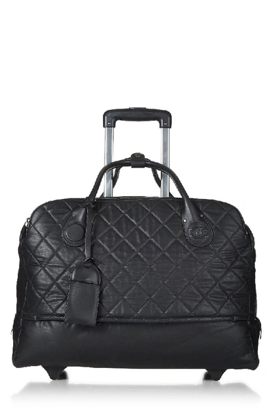 Pre-owned Chanel Black Leather Coco Cocoon Trolley