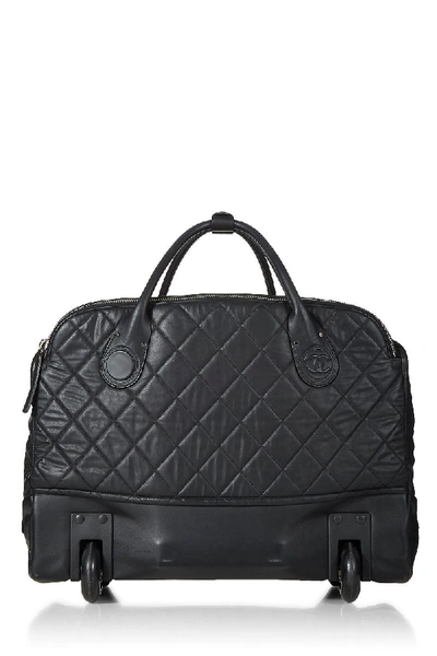 Pre-owned Chanel Black Leather Coco Cocoon Trolley