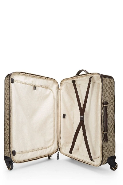 Pre-owned Gucci Original Gg Supreme Canvas Four Wheel Suitcase