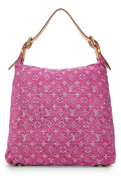 Louis Vuitton Pink Monogram Denim Baggy Gm