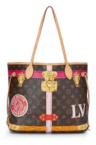 Pre-owned Louis Vuitton Monogram Canvas Trunks & Bags Neverfull Mm