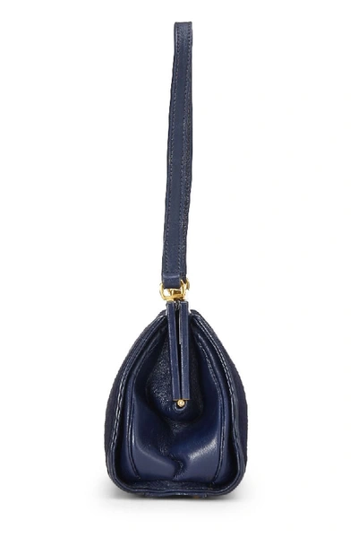 Pre-owned Gucci Navy Pony Hair Handbag