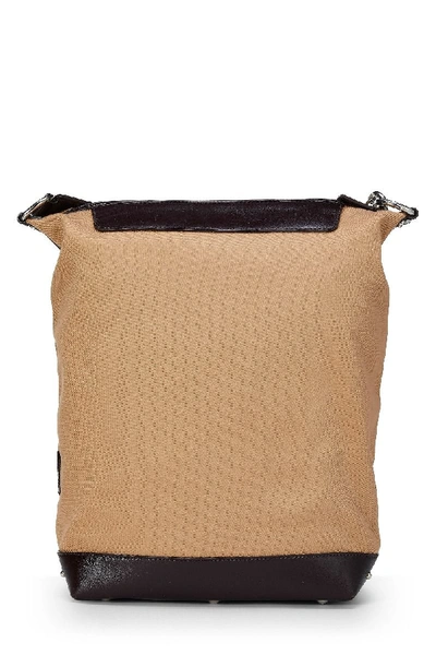 Pre-owned Fendi Beige Canvas Shoulder Bag