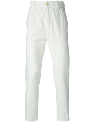 Shop Ann Demeulemeester 'curious' Trousers In White