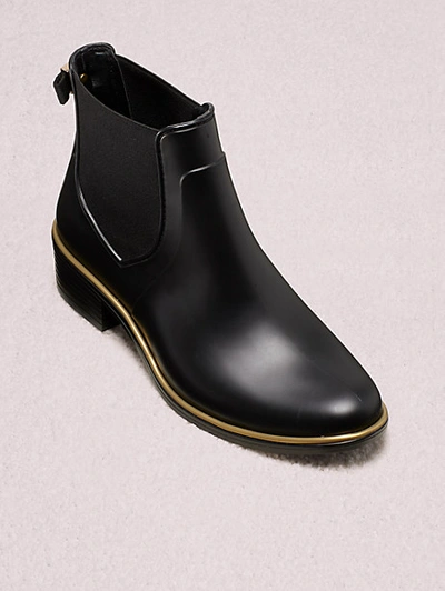Shop Kate Spade Sally Rain Boots In Black