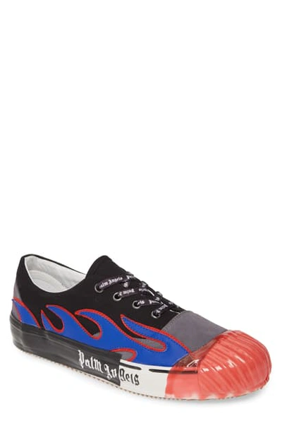 Shop Palm Angels Flame Sneaker In Multicolor Blue