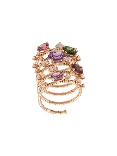 Shop Mattia Cielo 18kt Rose Gold Diamond Ring
