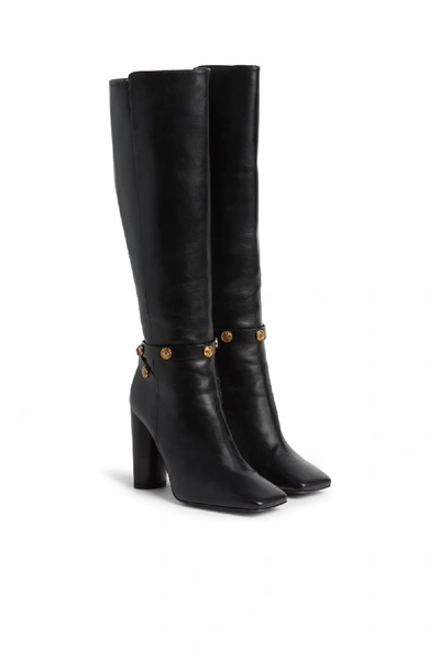Shop Roberto Cavalli Lucky Charm Knee Boots In Black