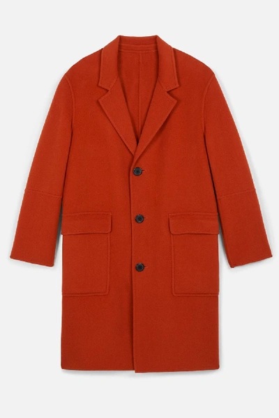 Shop Ami Alexandre Mattiussi Women's Three Buttons Coat In Orange
