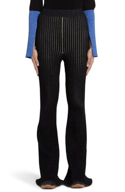 Shop Moncler X 2 1952 Rib Sweater Pants In Black