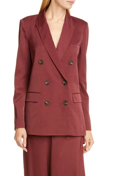 Shop Opening Ceremony Oversize Double Breasted Blazer In Umber