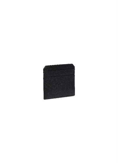 Shop Mark Cross Leather Card Case In Black