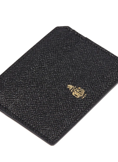 Shop Mark Cross Leather Card Case In Black