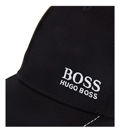 Shop Hugo Boss Cap 1 Logo Baseball Cap In Black