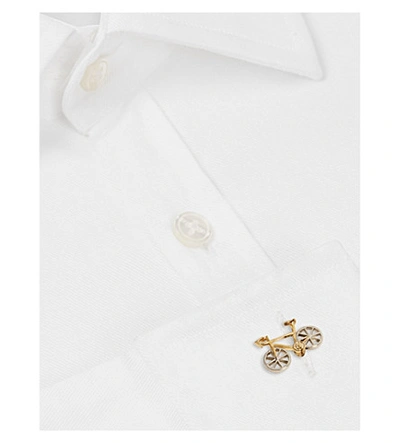 Shop Paul Smith Bicycle Cufflinks In Silver