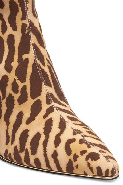 Shop Zimmermann Leopard-print Jersey Sock Boots In Leopard Print