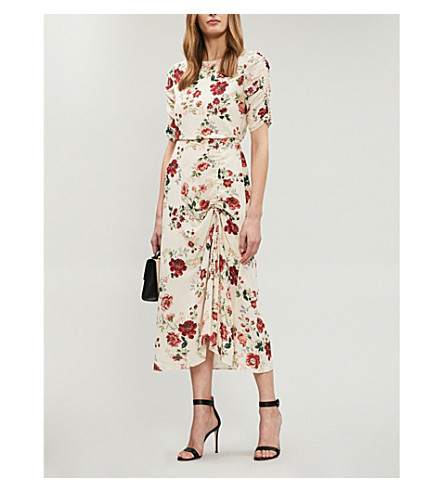 maje floral dress