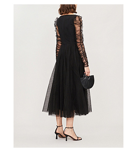 zimmermann black polka dot dress