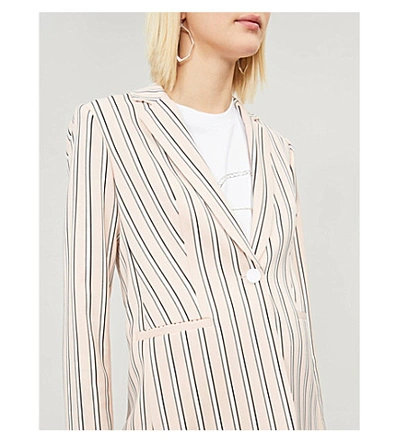 Shop Ted Baker Betiia Striped Tailored Woven Blazer In Lt-pink