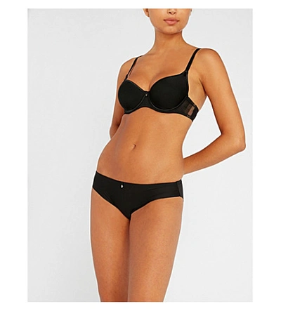 Shop Aubade Onde Sensuel Jersey T-shirt Bra In Noir