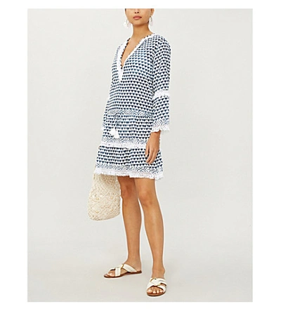 Shop Melissa Odabash Claudia Cotton Dress In Riviera