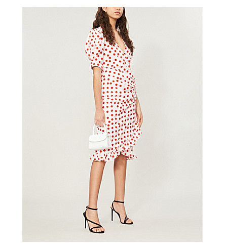 de la vali polka dot dress