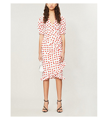 de la vali polka dot dress