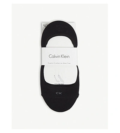 Shop Calvin Klein Two Pack Pair Of Socks In Black