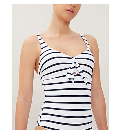 Shop Melissa Odabash Lisbon Swimsuit In Navy Pique