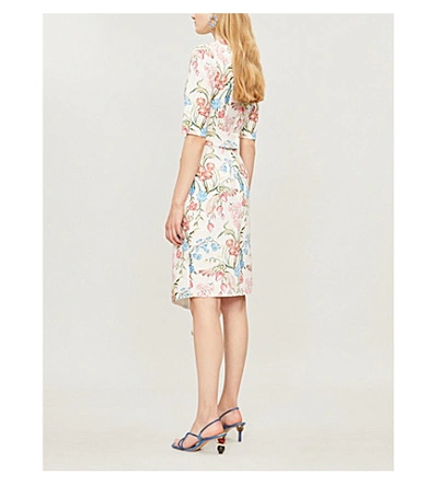 Shop Peter Pilotto Floral-print Cady Dress In Flower Field