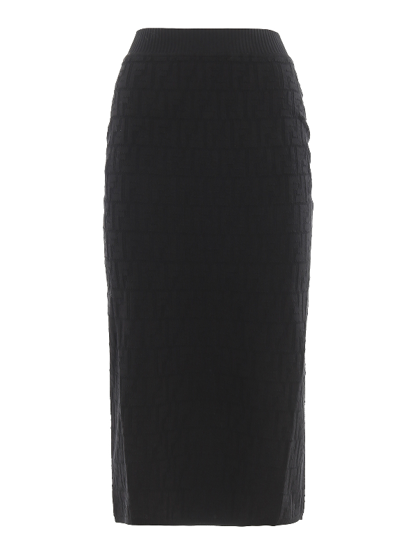 fendi black skirt