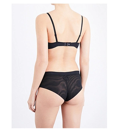 Simone Perele Womens Black Wish Triangle Push-up Bra In Black