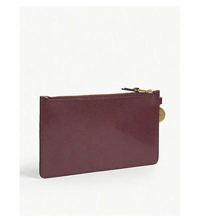 Shop Givenchy Gv3 Leather Card Holder In Red