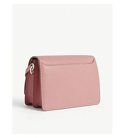 Shop Jimmy Choo Madeline Leather Shoulder Bag In Candyfloss Pink