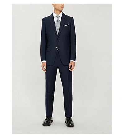 Shop Tom Ford O'connor-fit Single-breasted Wool Suit In Navy