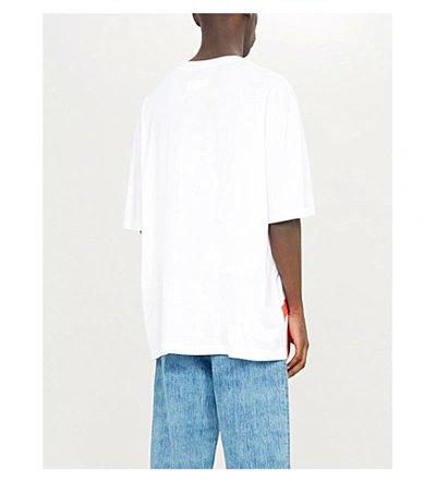 Shop Maison Margiela First Choice Cotton-jersey T-shirt In White