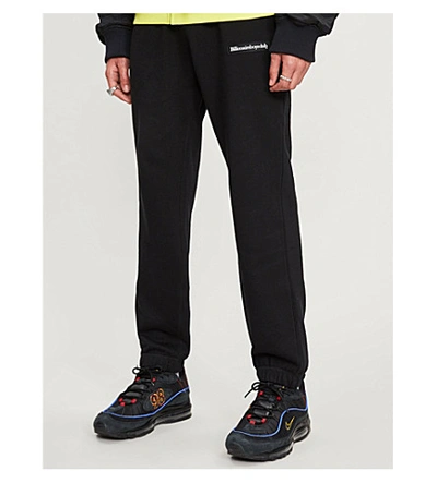 Shop Billionaire Boys Club Logo-patch Cotton Jogging Bottoms In Yellow