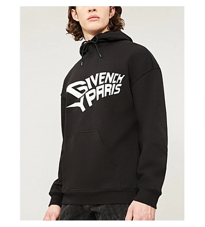 Shop Givenchy Giv Swt Hood Glow In Dark In Black