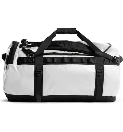 Shop The North Face Base Camp Large Duffle Bag In Tnf White/ Tnf Black