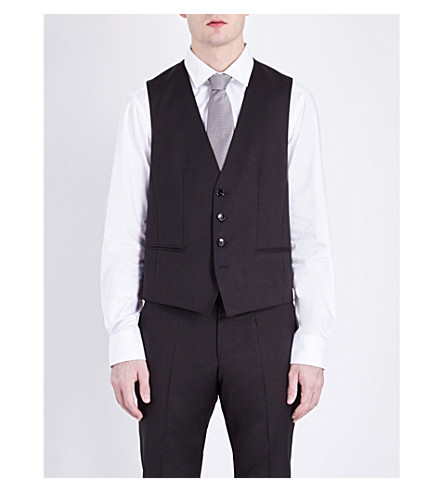 hugo boss black waistcoat