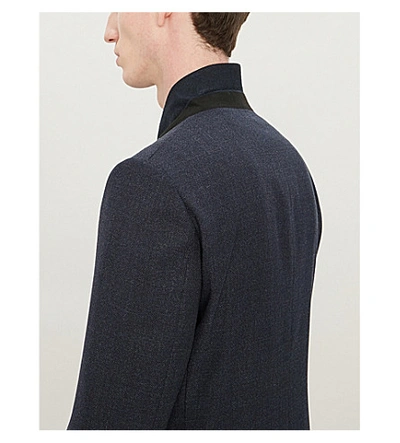 Shop Paul Smith Soho-fit Single-breasted Wool Blazer In Grey