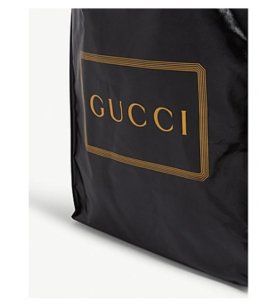 Shop Gucci Cabas Logo Tote Bag In Black