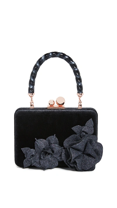 Shop Sophia Webster Vivi Top Handle Bag In Black/midnight