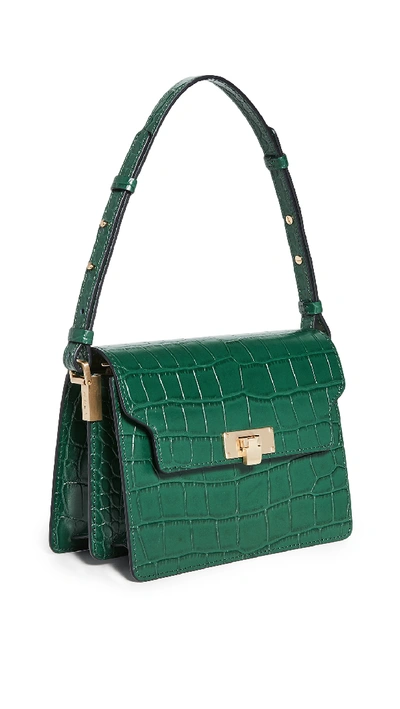 Shop Marge Sherwood Vintage Brick Bag In Green Croc
