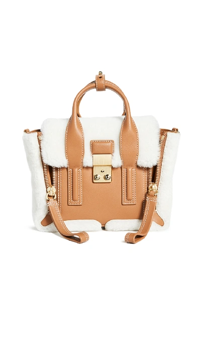 Shop 3.1 Phillip Lim Pashli Mini Shearling Satchel In Natural