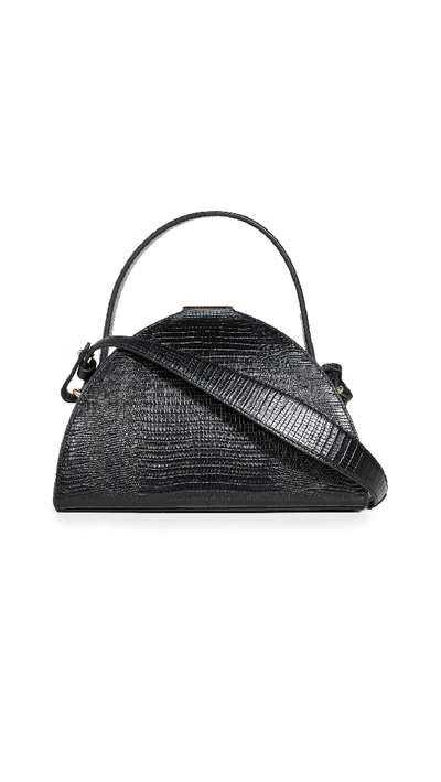 Shop Mlouye Pandora Bag In Black Lizard