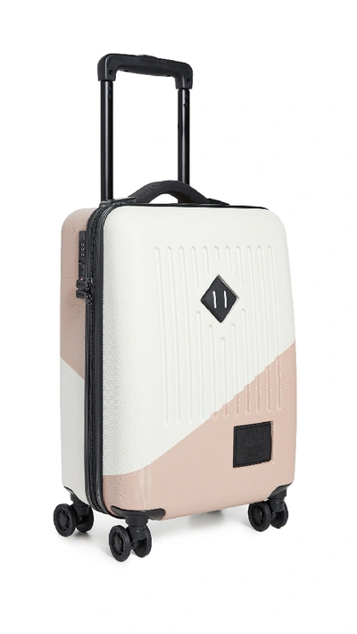 Shop Herschel Supply Co Trade Power Carry On 34l Suitcase In Silver Birch/ash Rose