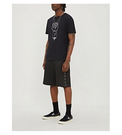 Shop Boy London Graphic-print Cotton-jersey T-shirt In Black