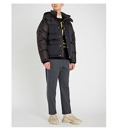 Shop Gucci Gg Padded Shell Jacket In Black