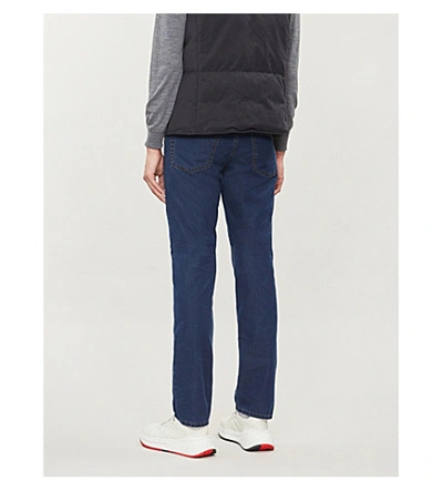 Shop Canali Regular-fit Straight-leg Jeans In Lt Blue